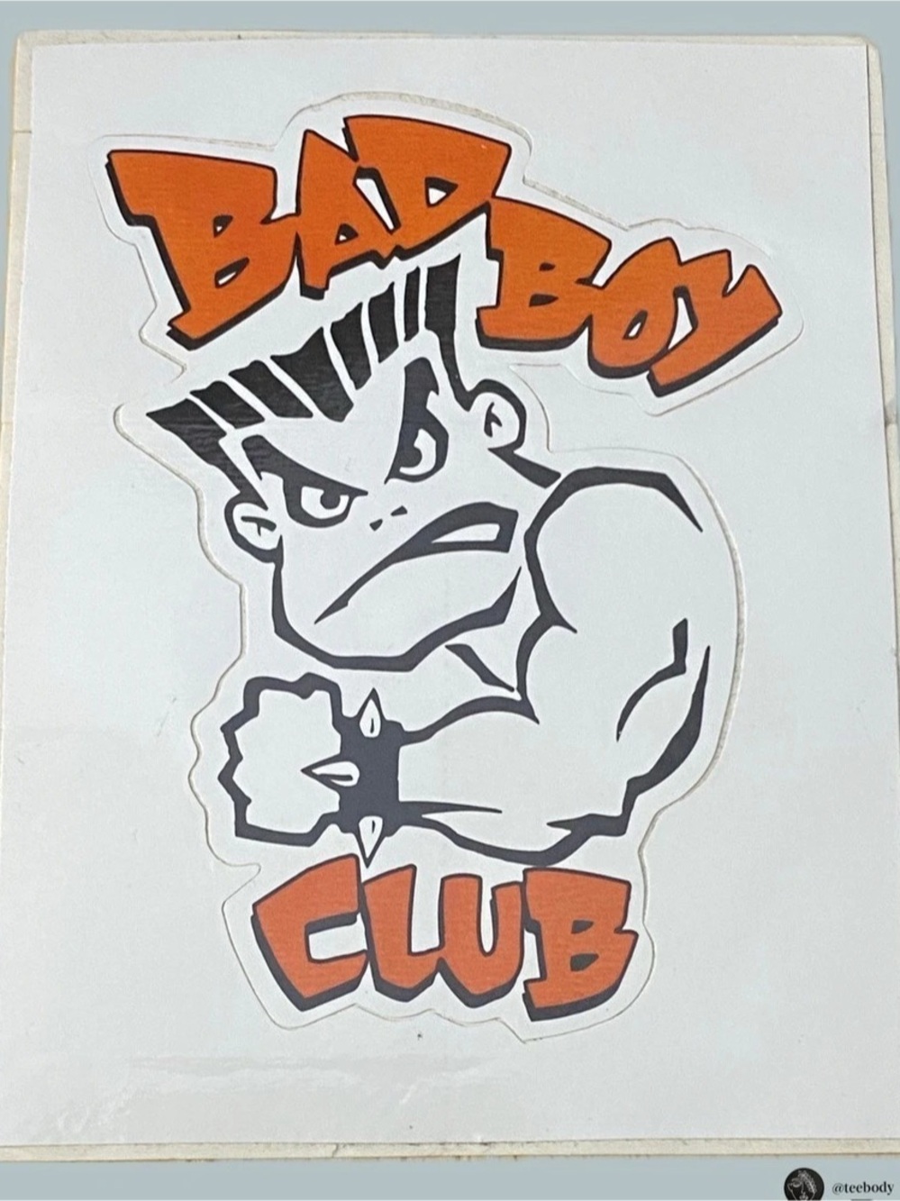 VTG 90s Bad Boy Club Sticker Decal 4.5x3.5 Vending Machine NOS